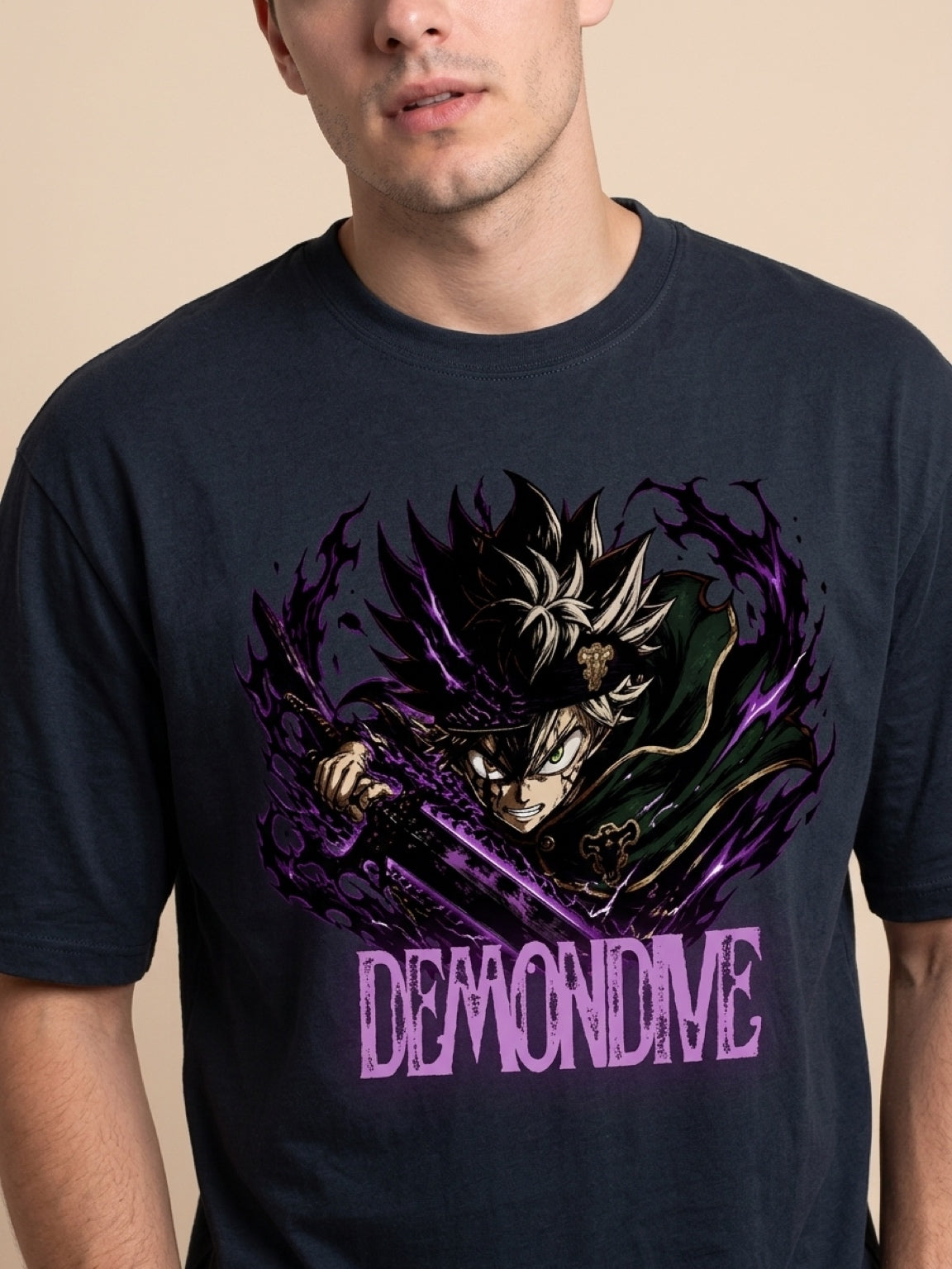 Anime "Demon Dive" Unisex Oversized T-Shirt | 240 GSM 100% Cotton