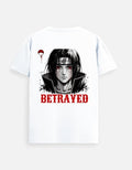 CosmoOtaku white Supima cotton t-shirt featuring a detailed anime character graphic print on the back